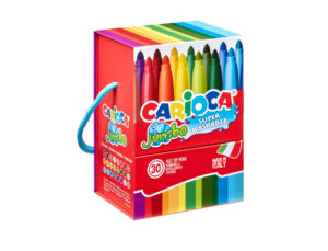 Marcador carioca jumbo caixa premium com asa 30 unidades cores sortidas