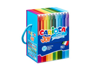 Marcador carioca joy caixa premium com asa 60 unidades cores sortidas