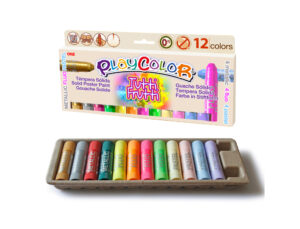 Têmpera sólida playcolor tutti frutti one caixa de 12 unidades cores sortidas