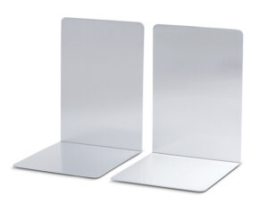 Apoyalibros metalico maul aluminio 160x150x210 mm pack de 2 unidades