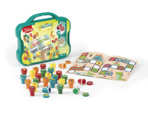 Juego maped creativ textur art sello dinosaurios maletin de 26 unidades