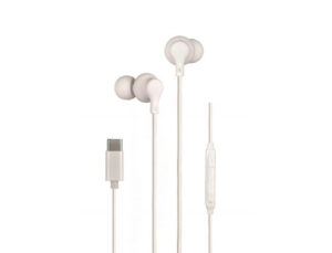 Auricular daewo in-ear con microfono usb tipo-c color blanco