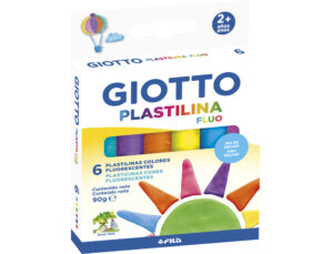 Plasticina giotto fluor caixa de 6 unidades cores sortidas