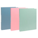 Carpeta de 4 anillas 30 mm redondas exacompta autentik din a4+ carton reciclado forrado colores surtidos