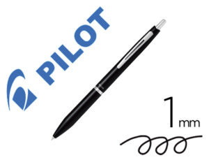 Esferografica pilot acro 1000 tinta gel retratil ponta 1 mm preto