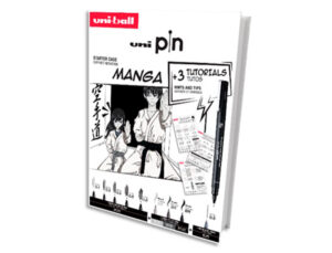 Set de iniciação uniball pin manga starter nº1 blister de 8 marcadores + 1 porta-minas