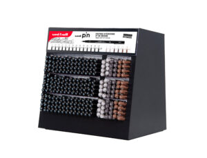 Marcador uniball pin calibrado micrométrico cor preto expositor de 240 unidades