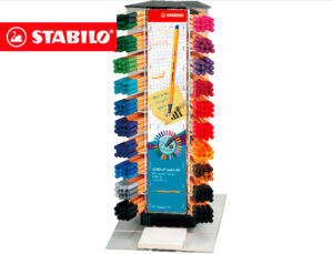 Marcador stabilo ponta de fibra point 88 expositor de 240 unidades cores sortidas