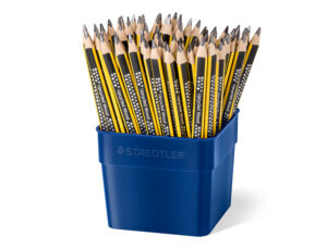 Lapis de grafite staedtler 119 triangular jumbo mina 2 mm hb copo de 72 unidades