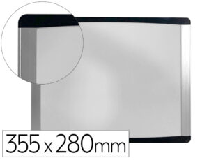 Quadro branco bi-office inka magnético aço lacado moldura de alumínio 355x280 cm