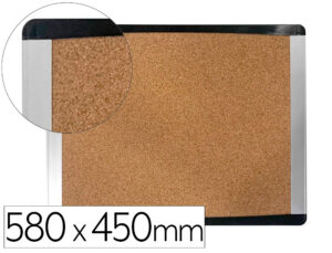 Quadro cortica bi-office inka reciclado moldura de aluminio 580x450 cm