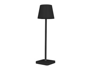 Lampara de escritorio q-connect nova led 2w 200 lm metalica tactil recargable usb-c color negro