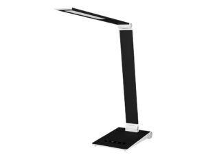 Lampara de escritorio q-connect sirio metalica y abs tactil 13w led 800 lm color negro