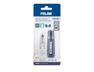 Fita corretora milan 5 mm x 6 m coleção 430 since 1918 azul-marinho blister de 1 unidade + 1 recarga
