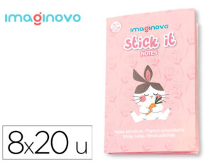 Notas adhesivas imaginovo stick it! notebook 20 notas adhesivas osito tamaños surtidos
