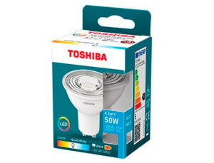 Foco led toshiba essential gu10 4.5w luz fria 6500k