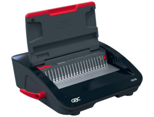 Encadernadora eletrica para espiral gbc combbind cb25e perfura 25 folhas tamanho a4/a5 encaderna 390 folhas