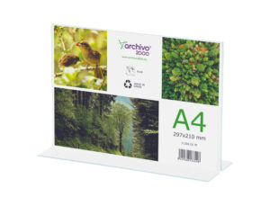 Expositor secretaria archivo 2000 em forma de t a4 horizontal 85x300x215 mm