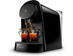 Maquina de capsulas philips barista 19 bares 1450w 1l duplo espresso compativel com capsulas l'or e nespresso preto