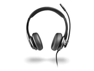 Auriculares ngs vox805 com cabo stereo usb-c com controlo de volume e adaptador usb usb cor preto