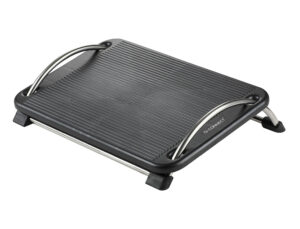 Apoio de pes plastico q-connect antideslizante com barras de aco 434x330x105 mm