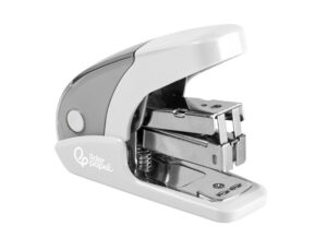 Agrafador liderpapel micro com oferta de caixa de 1000 agrafes 24/6 26/6 capacidade 20 folhas branco