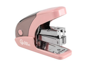 Agrafador liderpapel micro com oferta de caixa de 1000 agrafes 24/6 26/6 capacidade 20 folhas rosa