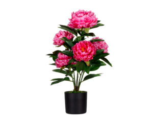 Flor artificial paperflow peonia rosa 55 cm