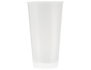 Copo de plastico reutilizavel transparente 400 ml embalagem de 10 unidades