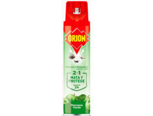 Inseticida orion para moscas e mosquitos aroma maca frasco de 600 ml