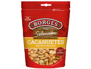Amendoins borges frito/salgado bolsa de 100 gr