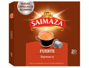 Cafe saimaza forte espresso intensidade 9 caixa de 20 capsulas compativel nespresso