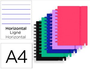 Caderno ingeniox foam a4 80 f pautado cores intense sortidas