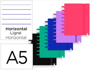 Caderno ingeniox foam a5 80 f pautado cores intense sortidas