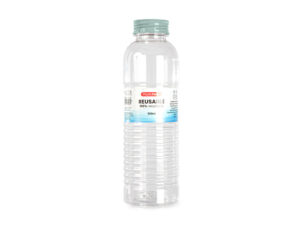 Botella portaliquidos plasticforte rio plastico reciclable 100% transparente 550 ml