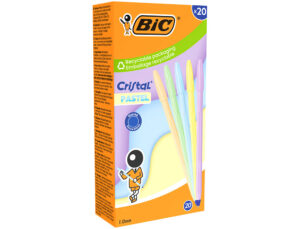 Boligrafo bic cristal pastel colores surtidos punta 1 mm