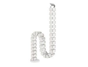 Organizador de cables fellowes extensible para escritorio longitud 1,3 m color blanco