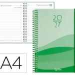 Agenda de escritório Liderpapel 2027 Espiral Gazi Dia/Página A4 Bilíngue Papel 70G Fsc Design 4
