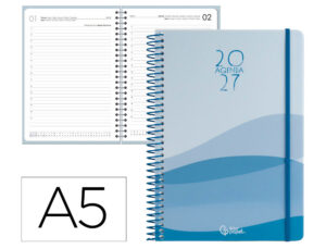 Agenda de escritório Liderpapel 2027 Espiral Gazi Dia/Página A5 Bilíngue Papel 70G Fsc Design 3