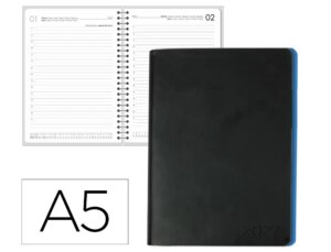 Agenda de escritório Liderpapel 2027 Encadernada Sifnos Dia/Página A5 Bilíngue Papel 70G Fsc Design 3