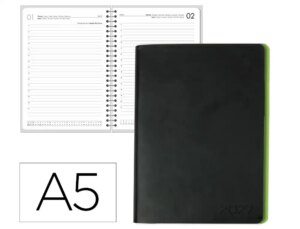 Agenda de escritório Liderpapel 2027 Encadernada Sifnos Dia/Página A5 Bilíngue Papel 70G Fsc Design 4