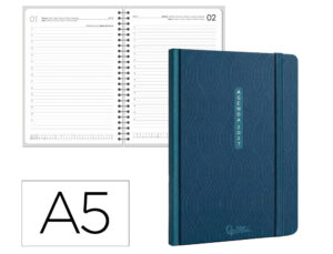 Agenda de escritório Liderpapel 2027 Encadernada Paros Dia /Página A5 Bilíngue Papel 70G Fsc Design 2