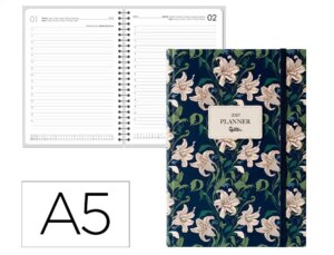 Agenda de escritório Liderpapel 2027 Ecadernada Kea Dia/Pagina A5 Bilíngue Papel 70G Fsc Design 1