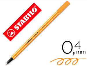 Marcador stabilo ponta de fibra point 88 albaricoque 0,4 mm