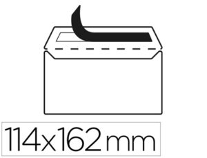 Envelope liderpapel n.19 branco c6 114×162 mm tira de silicone pack de 25 unidades
