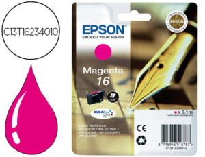 Tinteiro epson 16 wf2010w wf2510wf wf2520nf wf2530wf wf2540wf magenta 175 pag