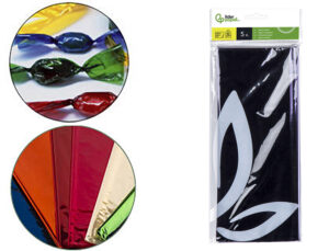 Papel celofane liderpapel 50×70 cm 22gr bolsa de 5 folhas violeta