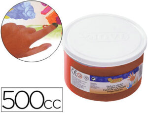 Pintura a dedos jovi 500 ml castanho