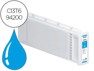 Tinteiro epson surecor t3000 / t3200 / t5000 / t5200 / t7000 / t7200 cian 3.000 pag
