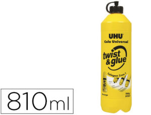 COLA UHU TWIST & GLUE COM SOLVENTES RECARGA 810 ML